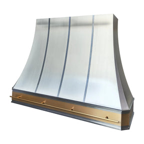 Fobest Stainless Steel Kitchen Range Hood with Decorative Brass Apron FSS-458