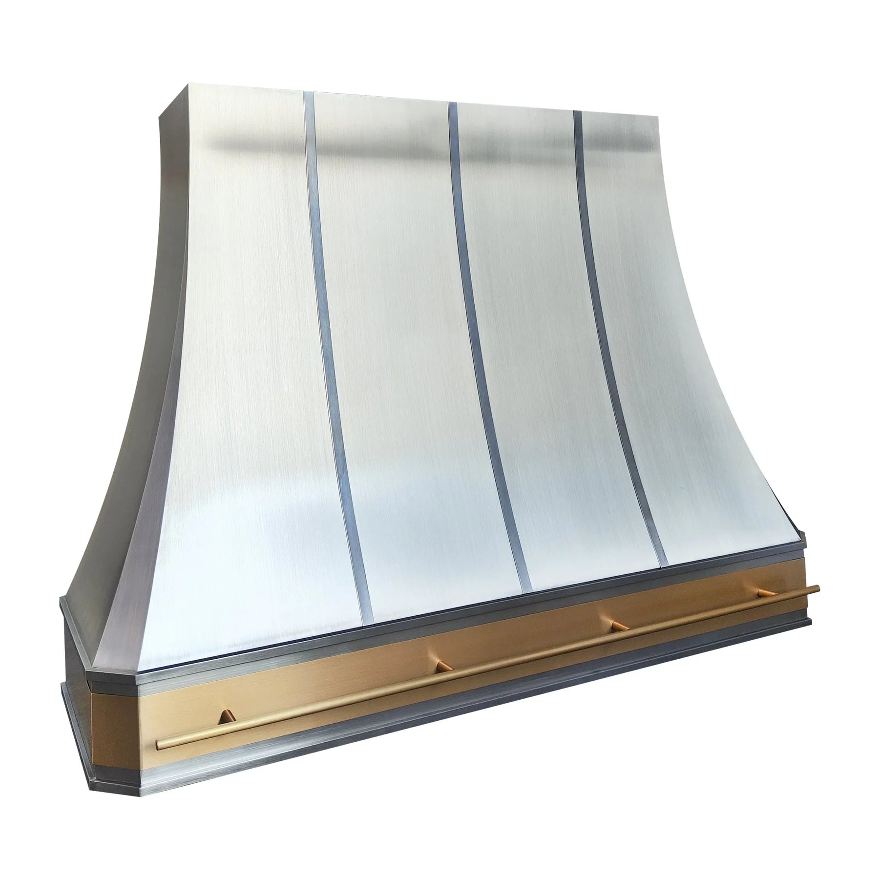 Fobest Stainless Steel Kitchen Range Hood with Decorative Brass Apron FSS-458