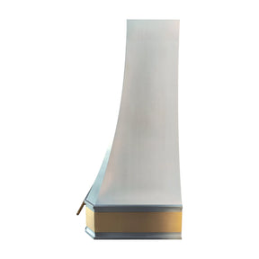 Fobest Stainless Steel Kitchen Range Hood with Decorative Brass Apron FSS-458