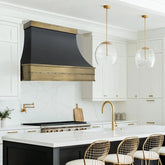 Fobest Stainless Steel Range Hood with Aged Brass Accent FSS-293-Stainless Steel Range Hood-Fobest