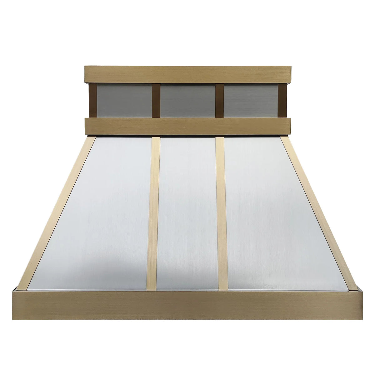 Fobest Stainless Steel Range Hood with Bold Brass Framing FSS-402-Stainless Steel Range Hood-Fobest