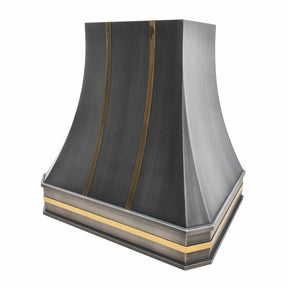 Fobest Stainless Steel Range Hood with Brass Bands FSS-260-Stainless Steel Range Hood-Fobest
