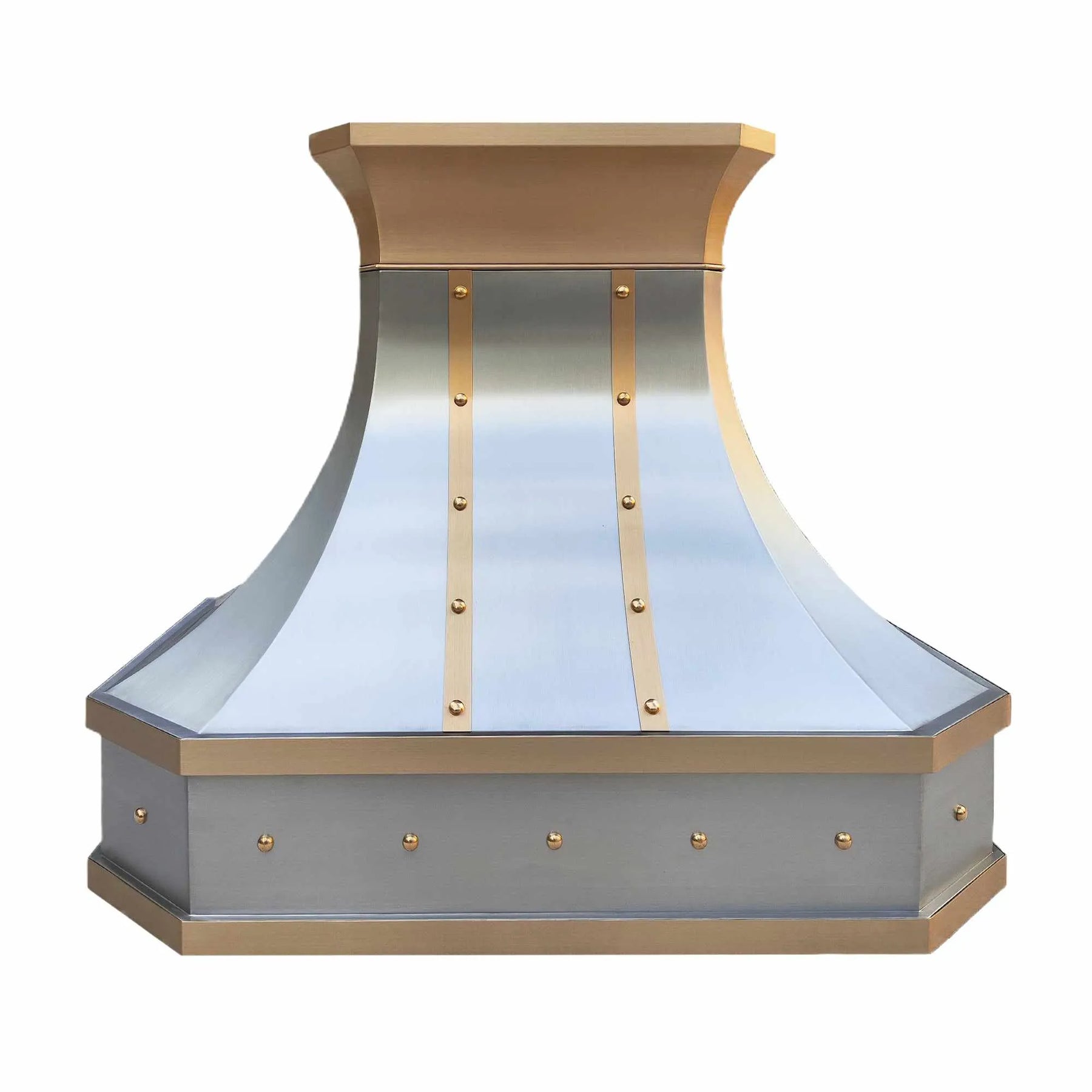 Fobest Stainless Steel Range Hood with Brass Crown FSS-295-Stainless Steel Range Hood-Fobest