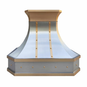 Fobest Stainless Steel Range Hood with Brass Crown FSS-295-Stainless Steel Range Hood-Fobest