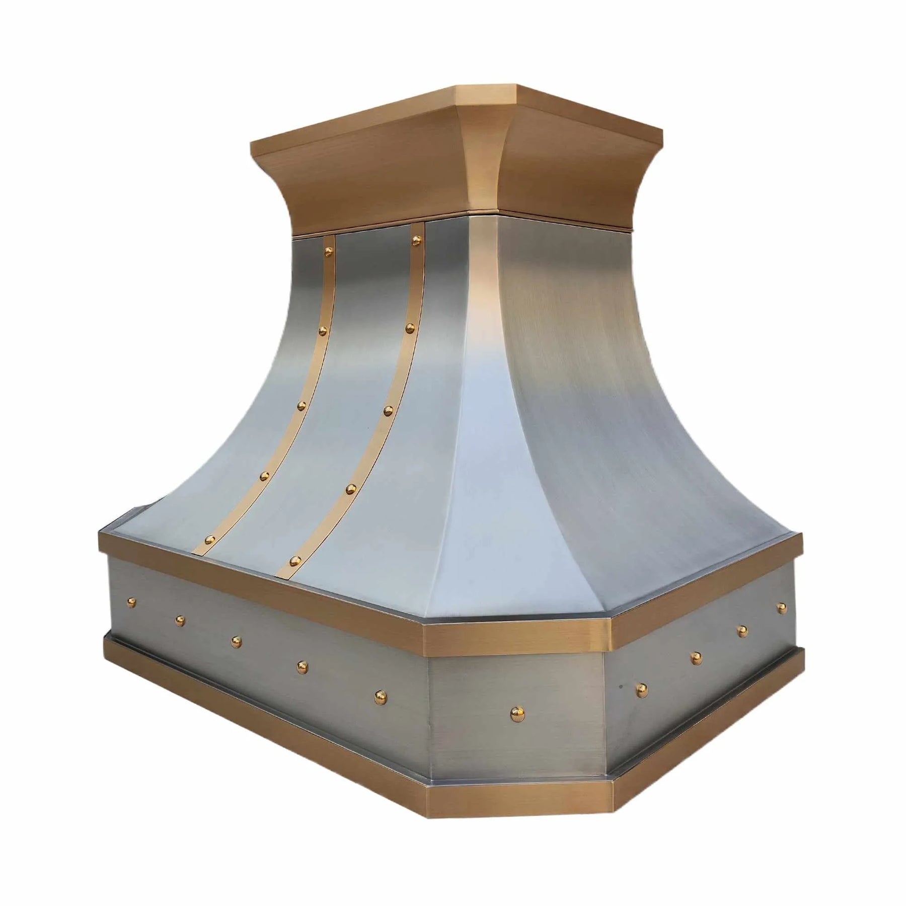 Fobest Stainless Steel Range Hood with Brass Crown FSS-295-Stainless Steel Range Hood-Fobest