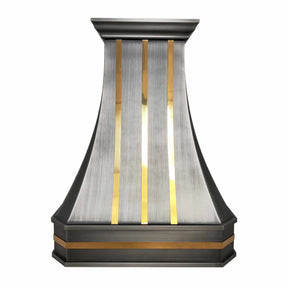 Fobest Stainless Steel Range Hood with Brass Straps FSS-240-Stainless Steel Range Hood-Fobest