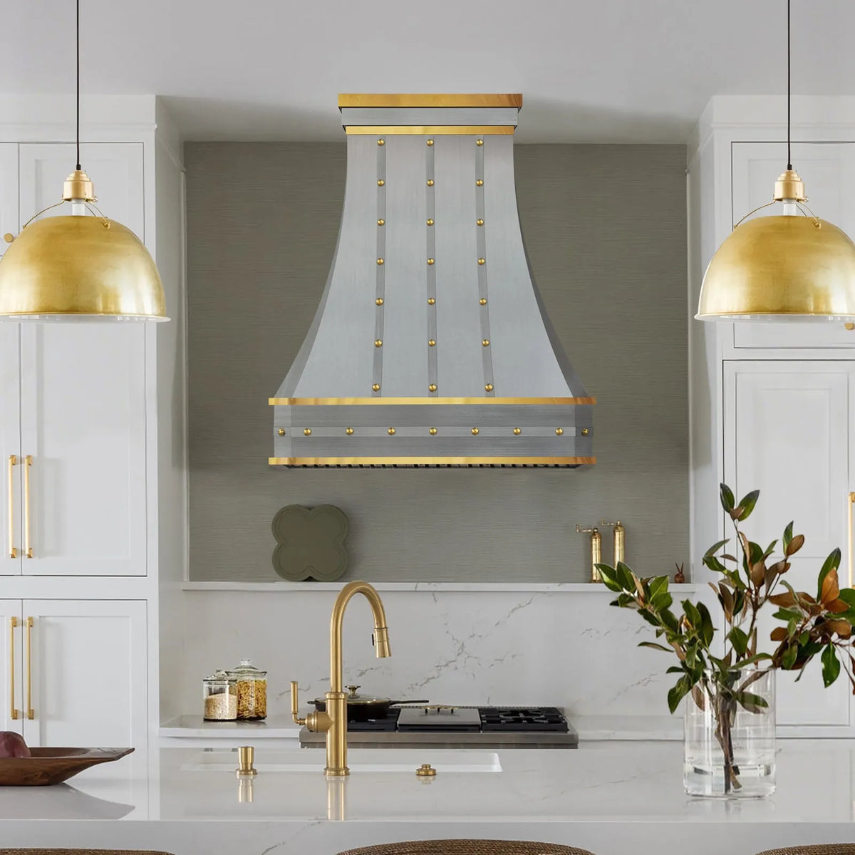 Fobest Stainless Steel Range Hood with Brass Straps FSS-318