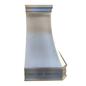 Fobest Stainless Steel Range Hood with Brass Straps FSS-318-Stainless Steel Range Hood-Fobest