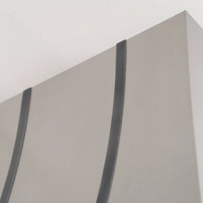 Fobest Stainless Steel Range Hood with Brushed Grey Straps FSS-115-Stainless Steel Range Hood-Fobest