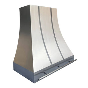 Fobest Stainless Steel Range Hood with Brushed Grey Straps FSS-115-Stainless Steel Range Hood-Fobest