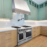 Fobest Stainless Steel Range Hood with Decorative Scalloped Edge FSS-20-Stainless Steel Range Hood-Fobest