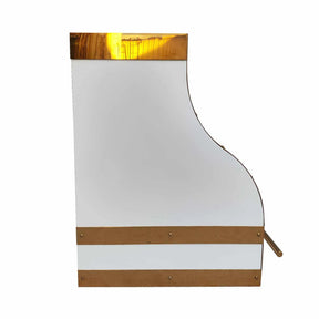 Fobest Stainless Steel Range Hood with Mirror Brass Accent FSS-258-Stainless Steel Range Hood-Fobest