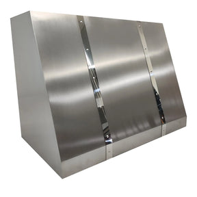 Fobest Stainless Steel Range Hood with Mirror Straps FSS-314-Stainless Steel Range Hood-Fobest