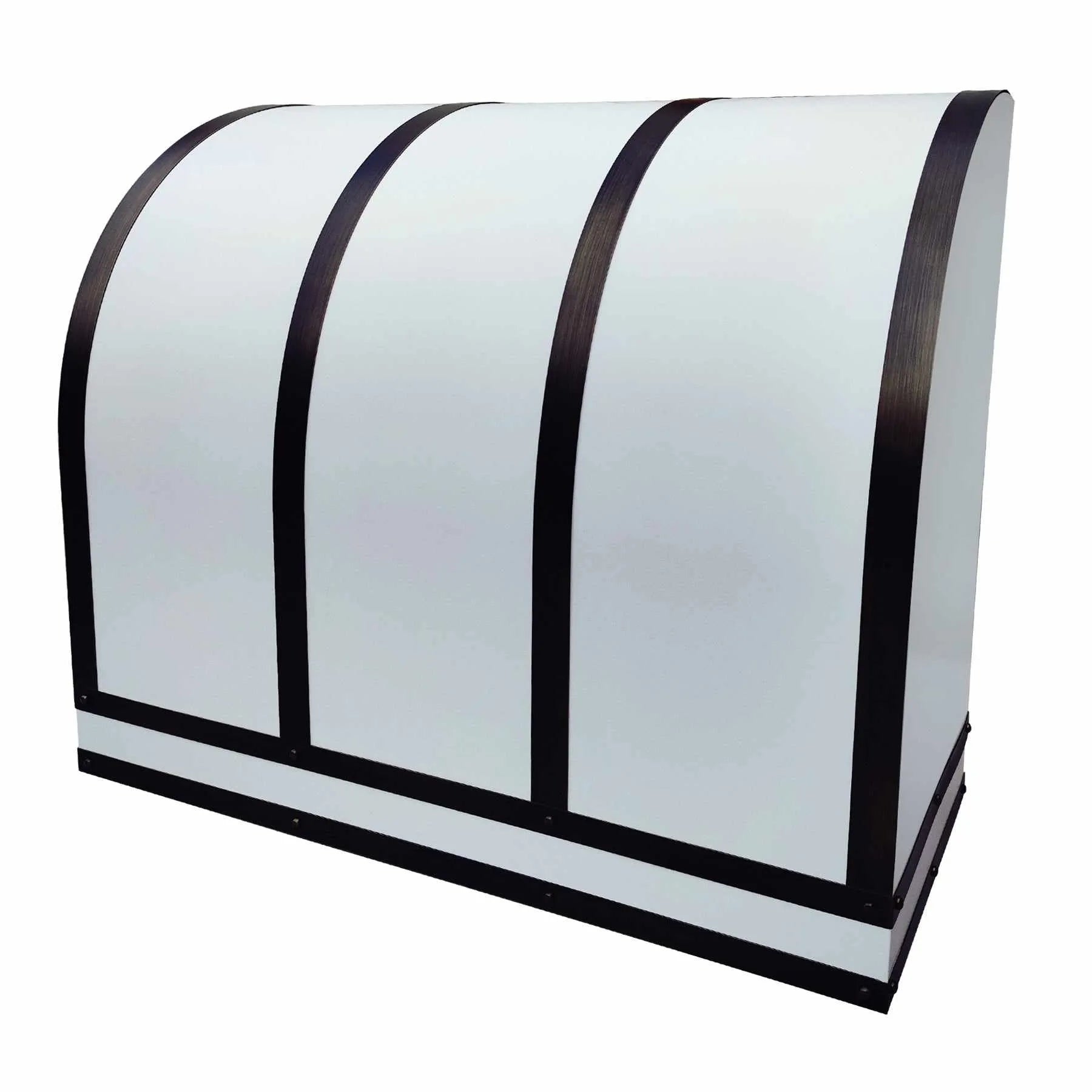 Fobest Stainless Steel Range Hood with White Barrel Design FSS-257-Stainless Steel Range Hood-Fobest