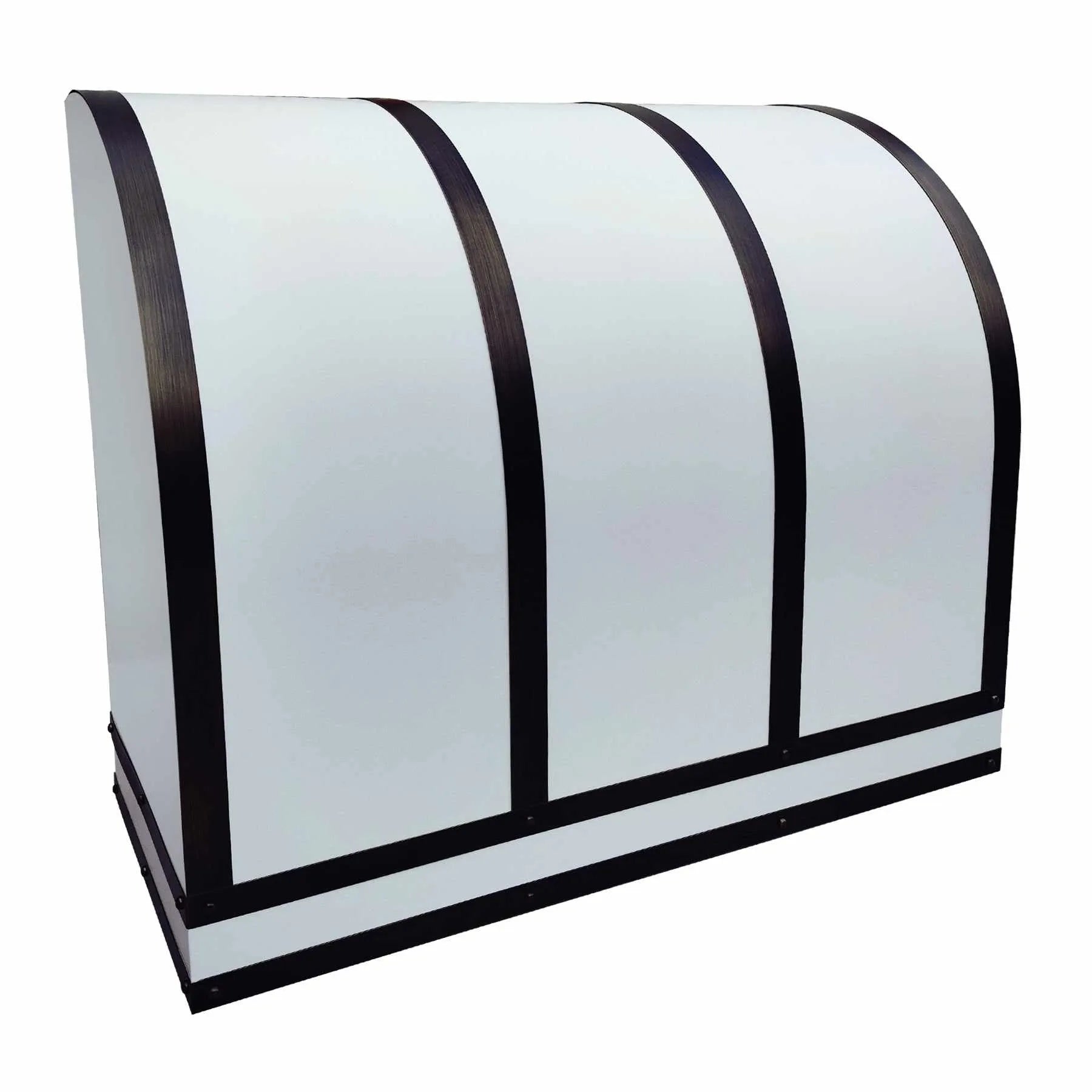 Fobest Stainless Steel Range Hood with White Barrel Design FSS-257-Stainless Steel Range Hood-Fobest