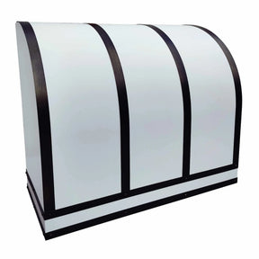 Fobest Stainless Steel Range Hood with White Barrel Design FSS-257-Stainless Steel Range Hood-Fobest