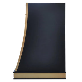 Fobest Stainless Steel Stove Hood with Brushed Brass Straps FSS-344-Stainless Steel Range Hood-Fobest