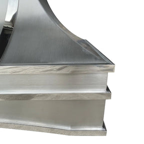 Fobest Stainless Steel Vent Hood with Arched Bottom FSS-93-Stainless Steel Range Hood-Fobest