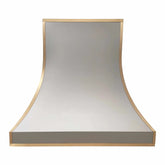 Fobest Stainless Steel Vent Hood with Brass Edge FSS-228-Stainless Steel Range Hood-Fobest