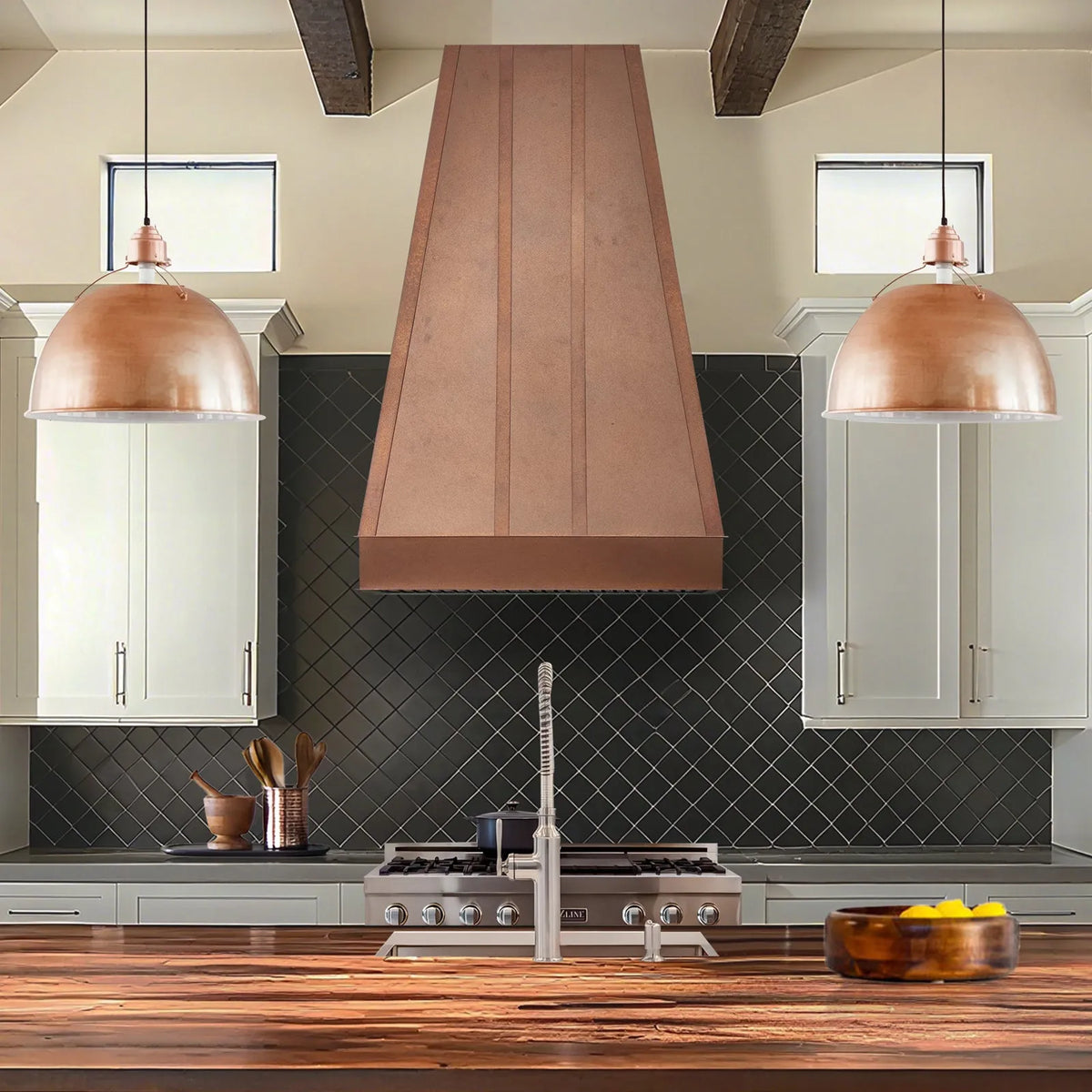 Fobest Tapered Copper Range Hood FCP-302