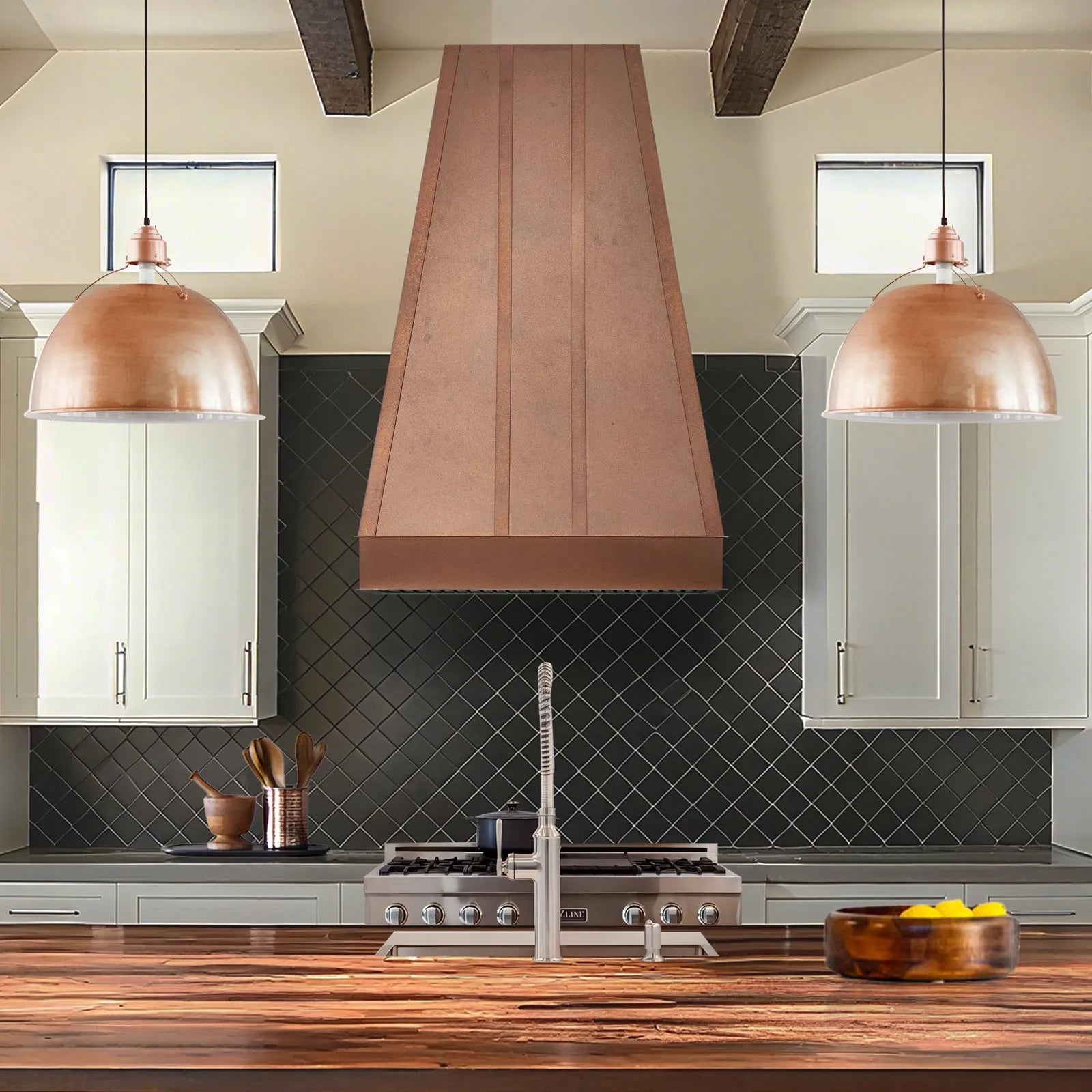Fobest Tapered Copper Range Hood FCP-302