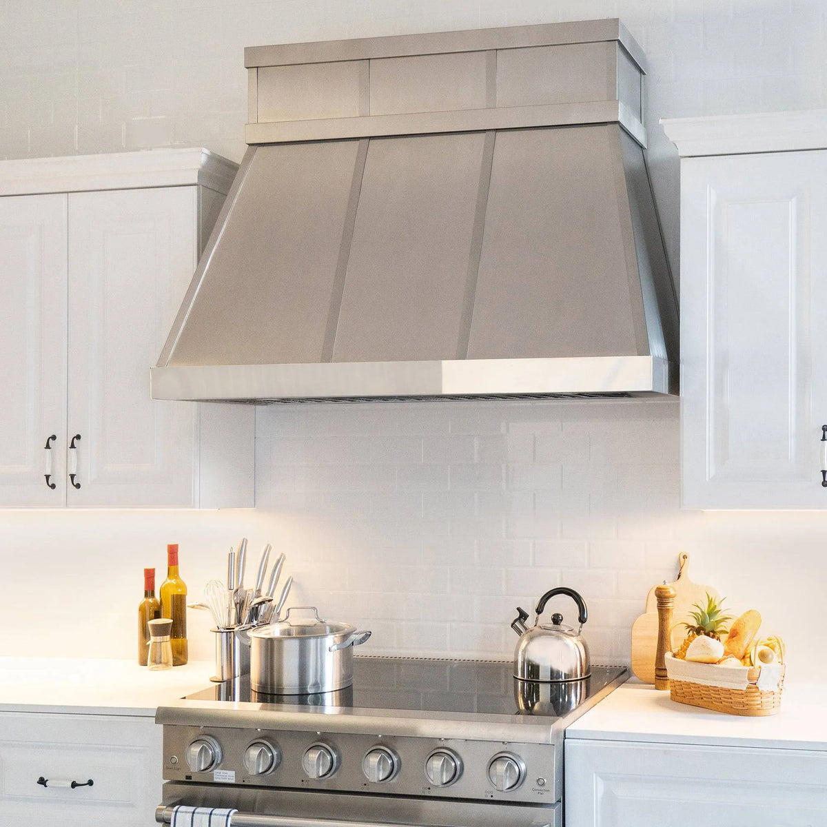 Fobest Tapered Stainless Steel Custom Range Hood FSS-18-Stainless Steel Range Hood-Fobest