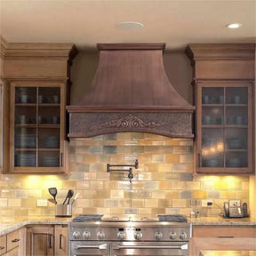 Fobest Traditional Range Hood with Arched Design FCP-146-Copper Range Hood-Fobest