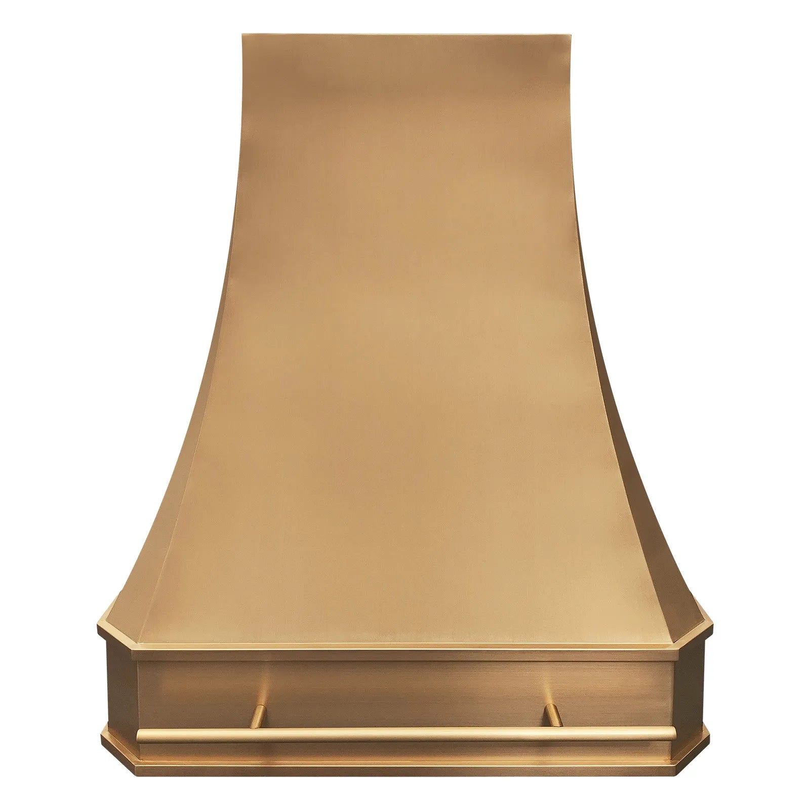 Fobest Tuscan Custom Brass Range Hood with Brass Pot rail FSS-209-Stainless Steel Range Hood-Fobest