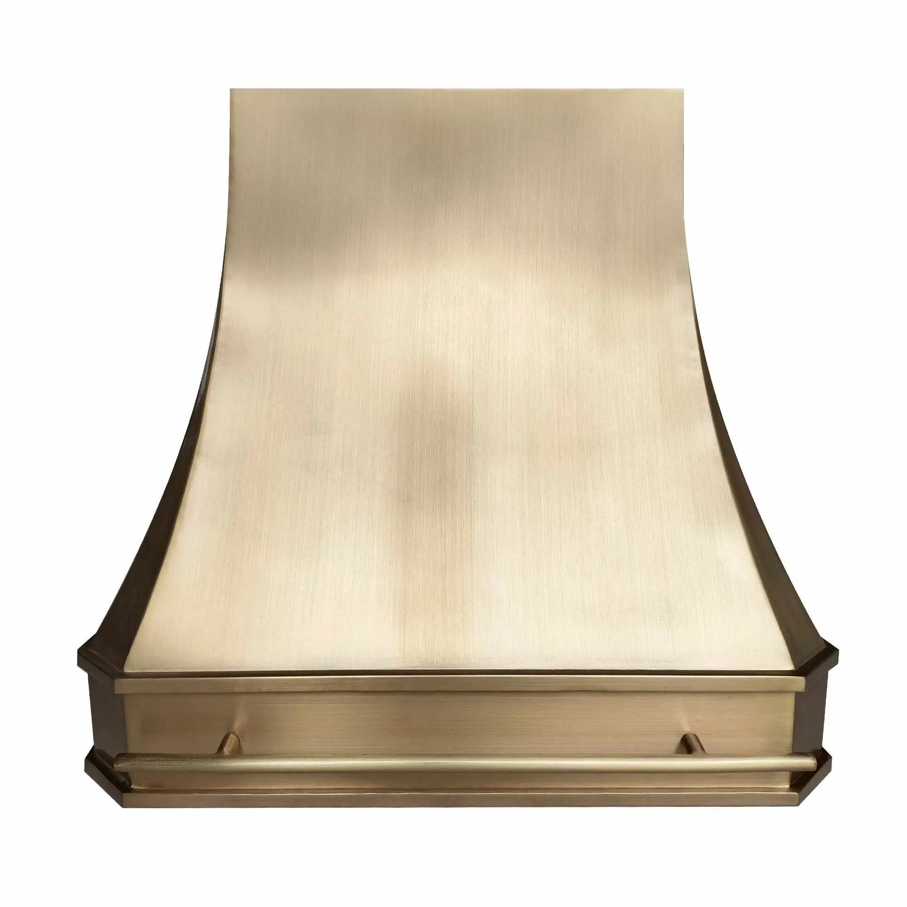 Fobest Tuscan Custom Brass Range Hood with Brass Pot rail FSS-209-Stainless Steel Range Hood-Fobest