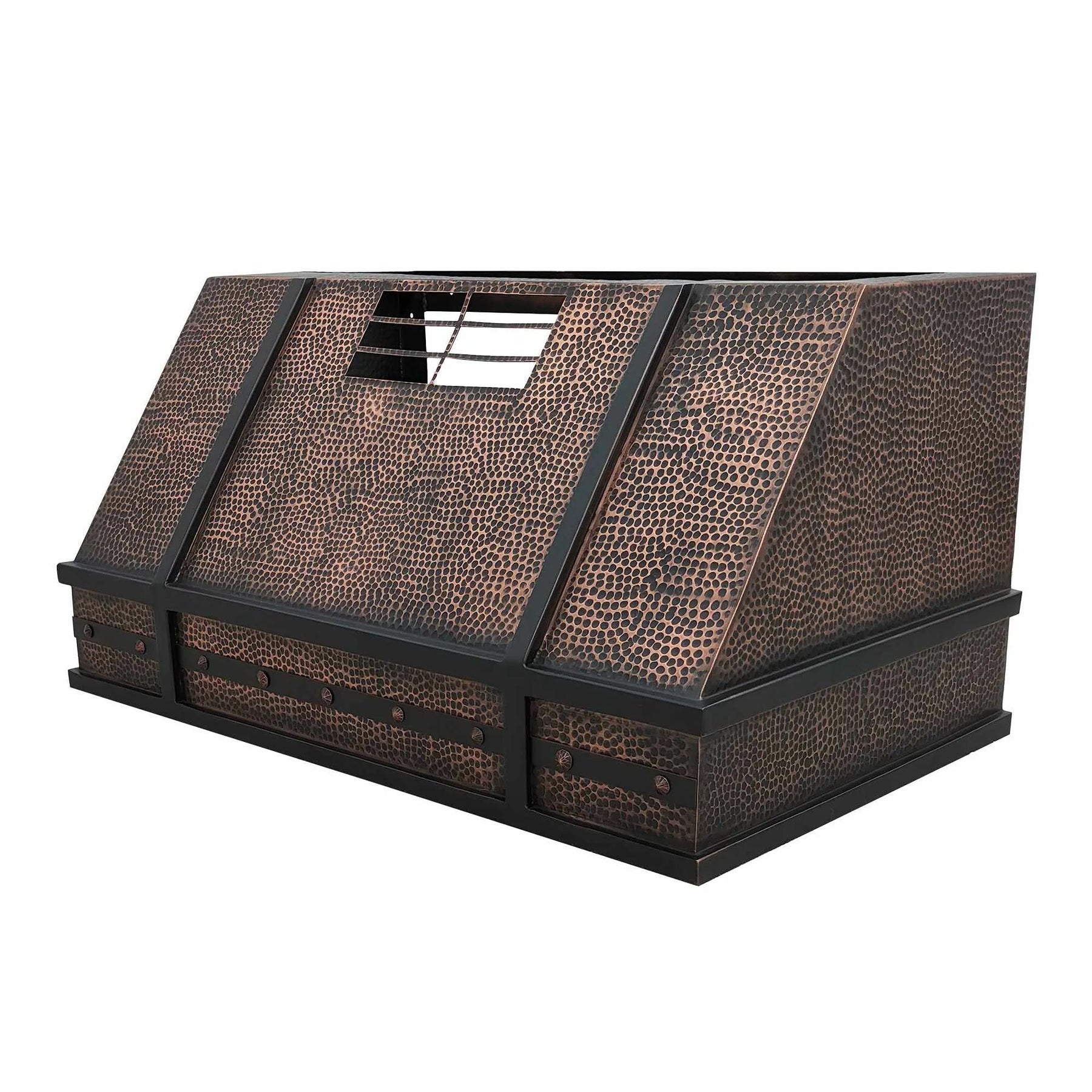 Fobest Under Cabinet Copper Range Hood with Apron Straps FCP-137-Copper Range Hood-Fobest