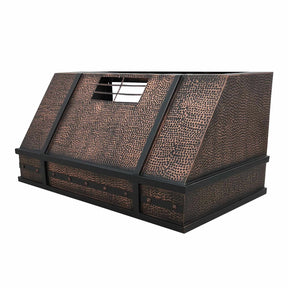 Fobest Under Cabinet Copper Range Hood with Apron Straps FCP-137-Copper Range Hood-Fobest