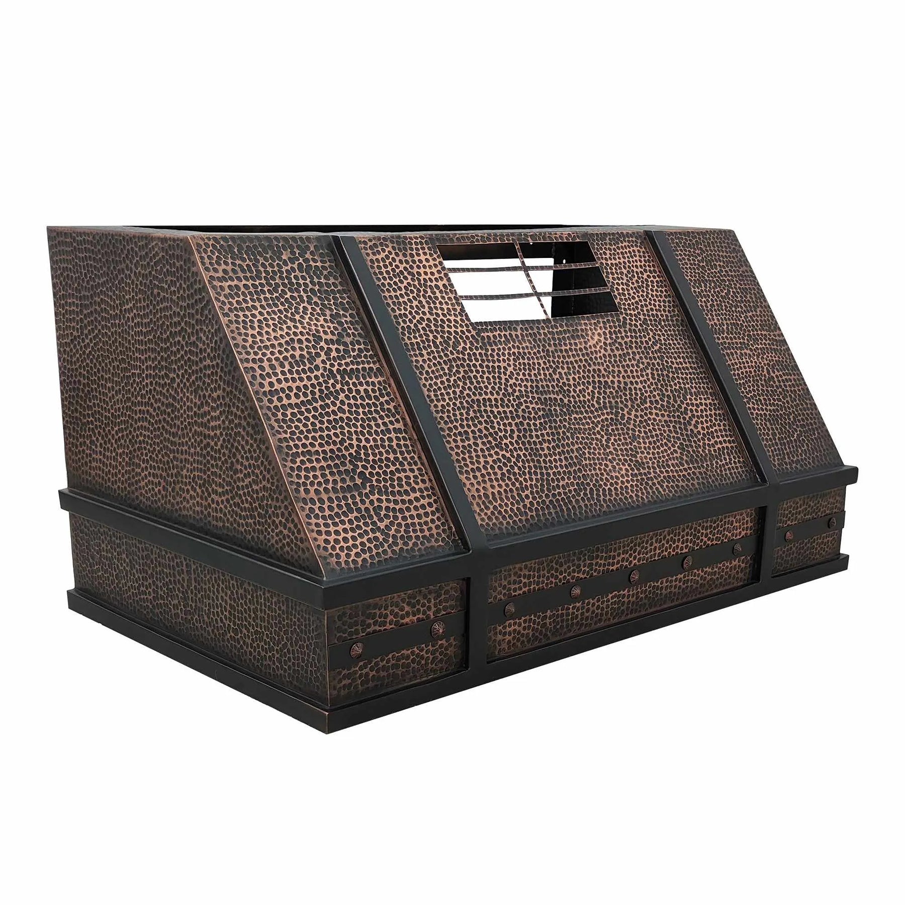 Fobest Under Cabinet Copper Range Hood with Apron Straps FCP-137-Copper Range Hood-Fobest