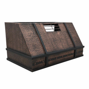 Fobest Under Cabinet Copper Range Hood with Apron Straps FCP-137-Copper Range Hood-Fobest