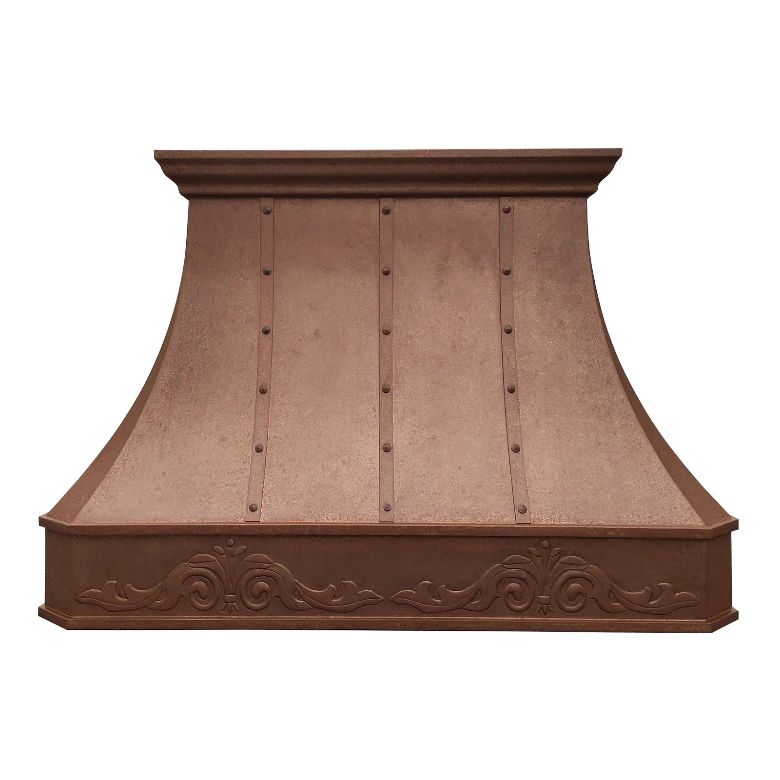 Fobest Vintage Copper Hood with Handmade Pattern FCP-190-Copper Range Hood-Fobest