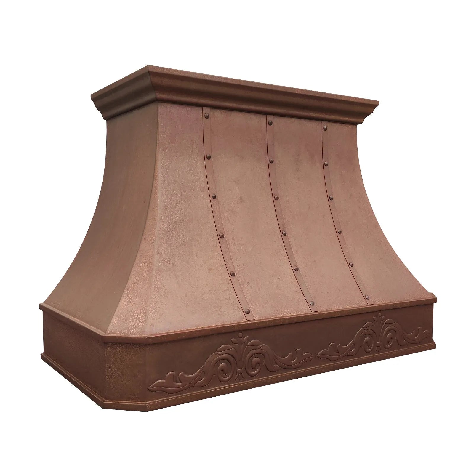 Fobest Vintage Copper Hood with Handmade Pattern FCP-190-Copper Range Hood-Fobest