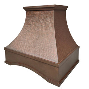 Fobest Vintage Copper Range Hood with Bottom Arched Design FCP-234-Copper Range Hood-Fobest