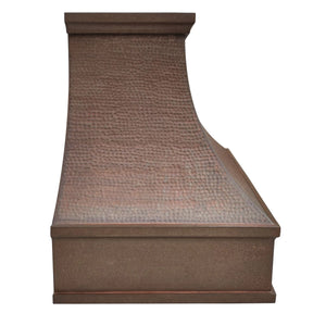 Fobest Vintage Copper Range Hood with Bottom Arched Design FCP-234-Copper Range Hood-Fobest