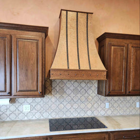Fobest Vintage Copper Range Hood with Drak Straps FCP-222-Copper Range Hood-Fobest