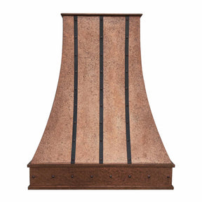 Fobest Vintage Copper Range Hood with Drak Straps FCP-222-Copper Range Hood-Fobest