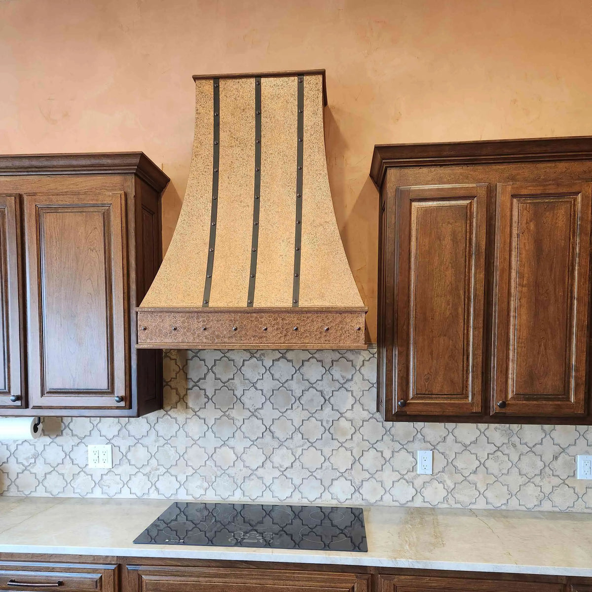 Fobest Vintage Copper Range Hood with Drak Straps FCP-222-Copper Range Hood-Fobest