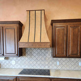 Fobest Vintage Copper Range Hood with Drak Straps FCP-222-Copper Range Hood-Fobest