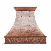 Fobest Vintage Copper Range Hood with Grapes Pattern Finish FCP-141-Copper Range Hood-Fobest