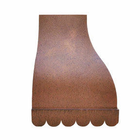 Fobest Vintage Copper Range Hood with Scalloped Bottom FCP-150-Copper Range Hood-Fobest