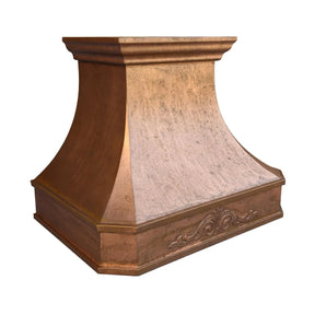 Fobest Vintage Copper Range Hood with center apron design FCP-121-Copper Range Hood-Fobest
