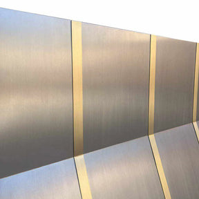 Fobest Wall Mount Stainless Steel Range Hood with Gold Bands FSS-19-Stainless Steel Range Hood-Fobest