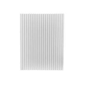 Fobest White Box Range Hood with Fluted Vertical Panel Design FSS-393-Stainless Steel Range Hood-Fobest