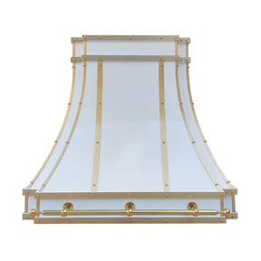Fobest White Custom Range Hood FSS-339-Stainless Steel Range Hood-Fobest