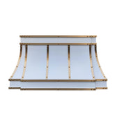 Fobest White Stainless Steel Range Hood with Brass Color FSS-312-Stainless Steel Range Hood-Fobest