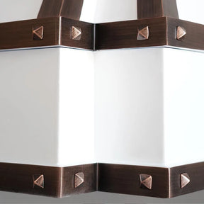Fobest White Stainless Steel Range Hood with Copper Trims FSS-166-Stainless Steel Range Hood-Fobest