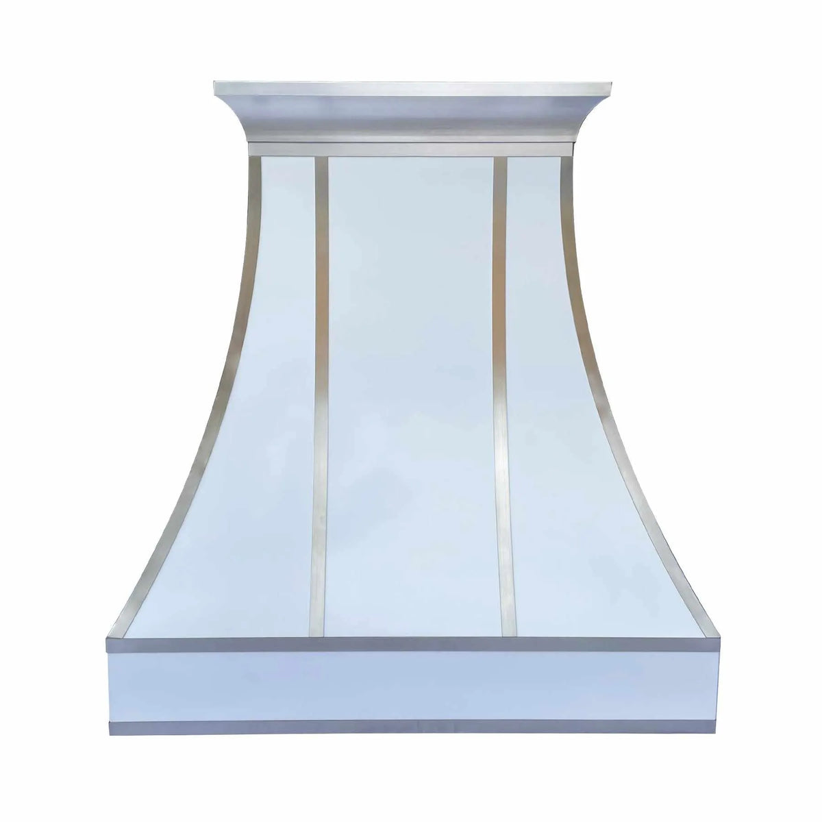 Fobest White Stainless Steel Range Hood with Crown FSS-233-Stainless Steel Range Hood-Fobest
